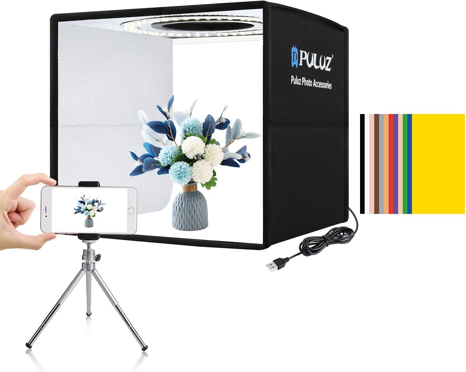 Photography Lighting Youtube - ไฟวิดีโอ LED RGB พร้อมการควบคุมผ่านแอปพลิเคชัน, ชุดไฟถ่ายภาพและวิดีโอ 800D,
