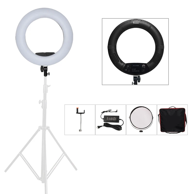 Led Ring Light 18 - Yidoblo Black FS-480II ชุดไฟวงแหวน LED สำหรับกล้อง/สตูดิโอ/โทรศัพท์/วิดีโอ