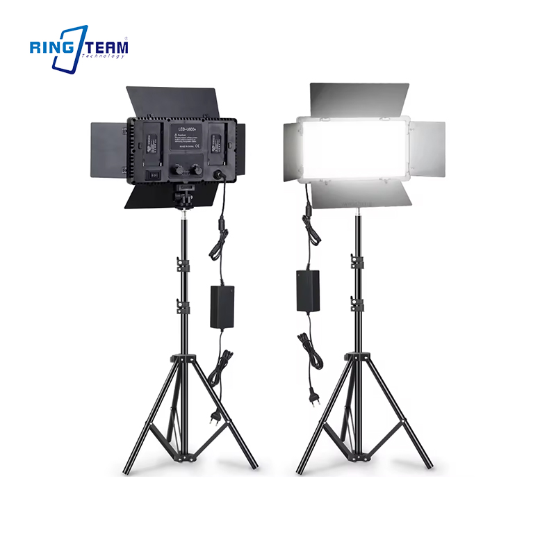 Photography Lighting Set - ไฟ LED U600 สำหรับถ่ายภาพในร่ม ไฟเติมแสงแบบแผงเรียบสำหรับถ่ายภาพอาหารและไลฟ์สด เพิ่มคุณภาพของภาพให้ดีขึ้น