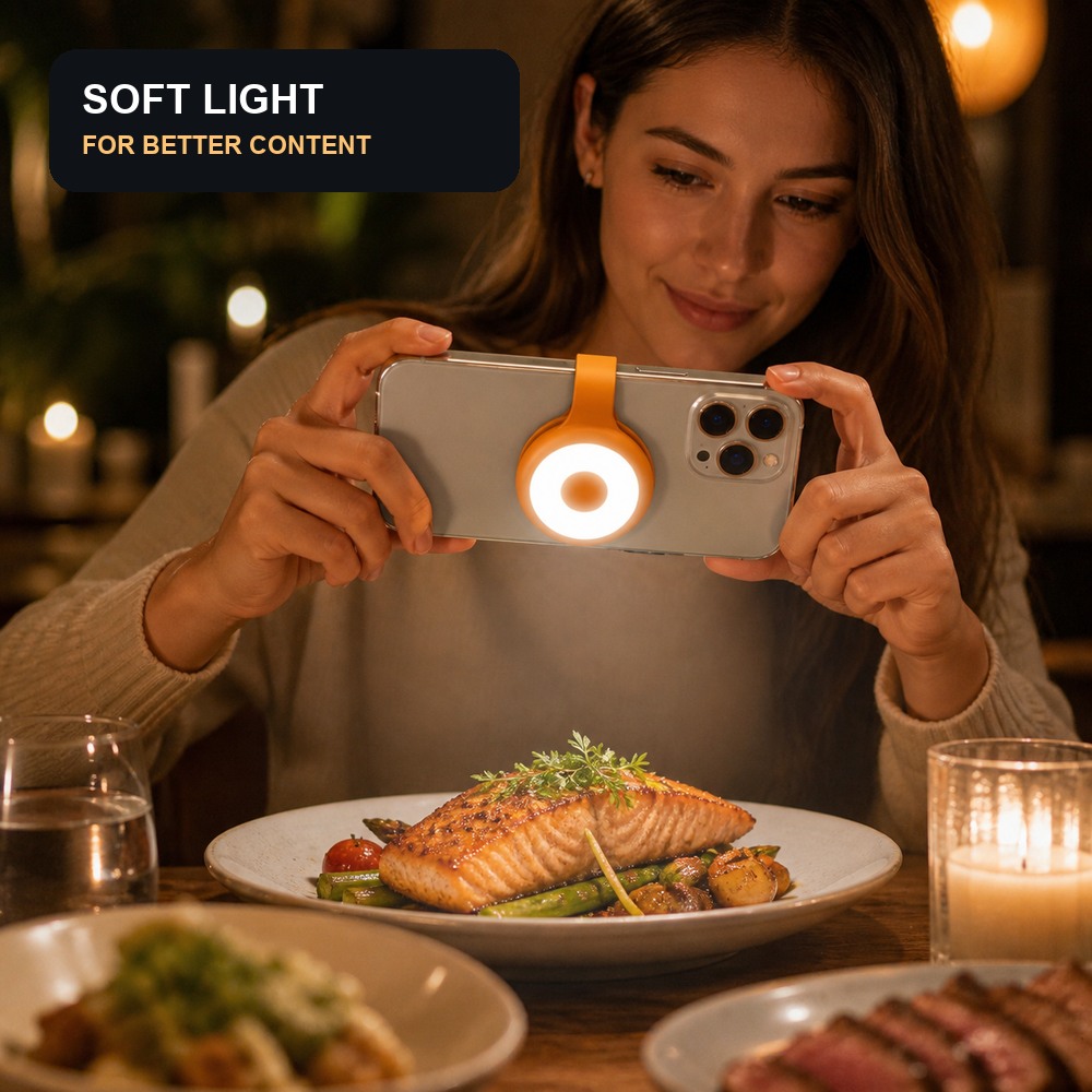 ไฟเซลฟี่ LED แบบพกพาพร้อมคลิปแ - Photography Lighting Set บทวิจารณ์และราคา
