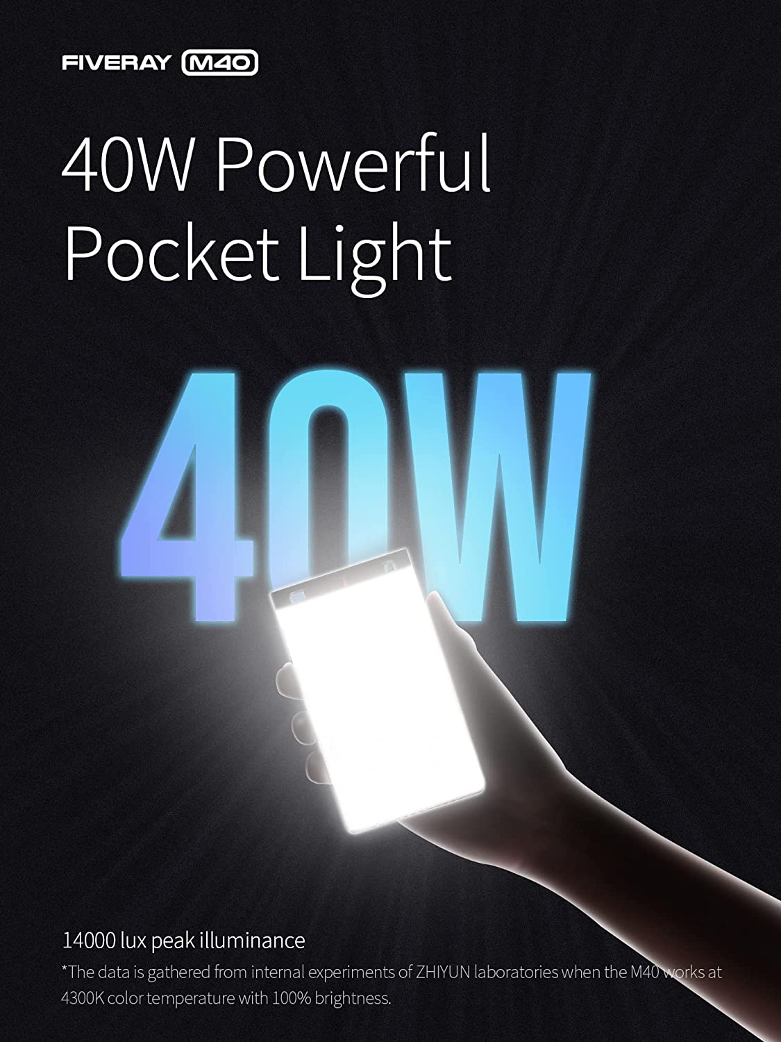 ไฟพกพา ZHIYUN FIVERAY M40 แบบส - Photography Lighting Wireless บทวิจารณ์และราคา