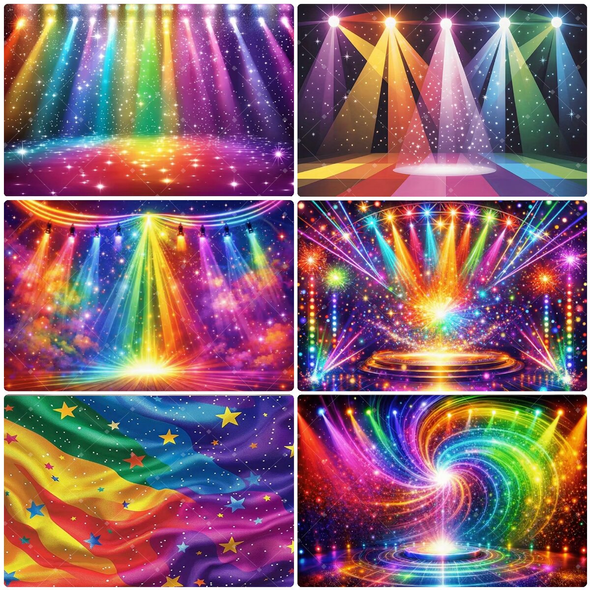 ฉากหลังไฟเวทีสีรุ้งหลากสีสัน ป - Photography Lighting Background บทวิจารณ์และราคา