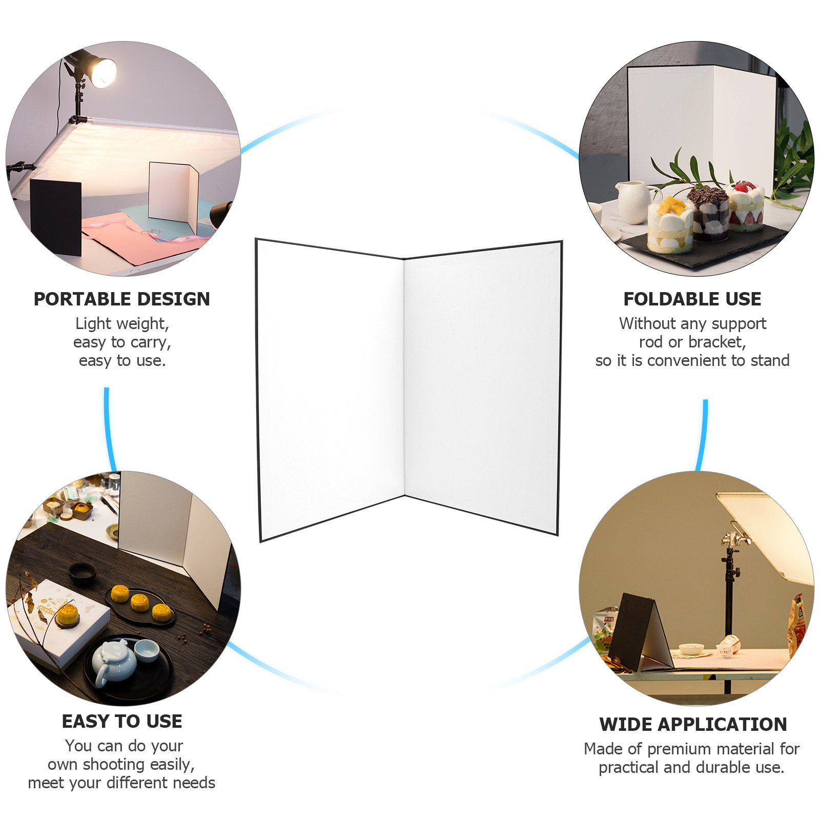 แผ่นสะท้อนแสงสำหรับถ่ายภาพแบบพ - Photography Lighting Design บทวิจารณ์และราคา