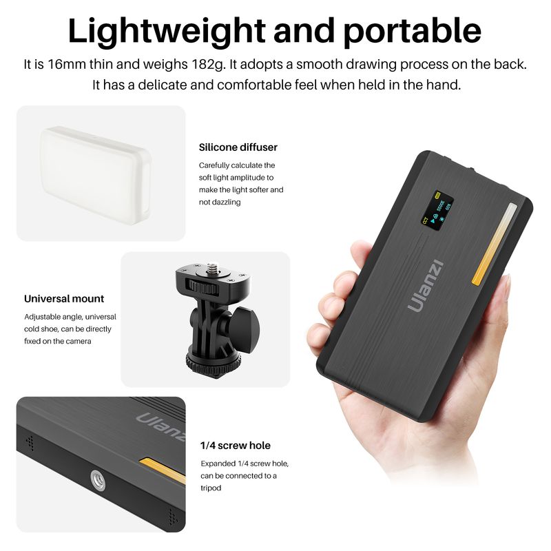 Ulanzi VL200 Soft Bi-Color LED - Photography Lighting Wireless บทวิจารณ์และราคา