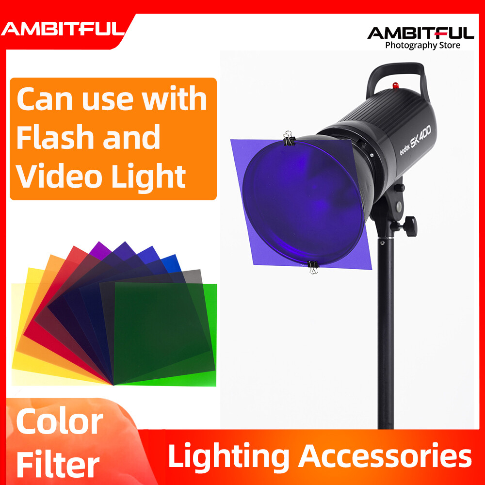 ฟิลเตอร์สีสำหรับไฟสตูดิโอ ขนาด - Photography Lighting Set บทวิจารณ์และราคา
