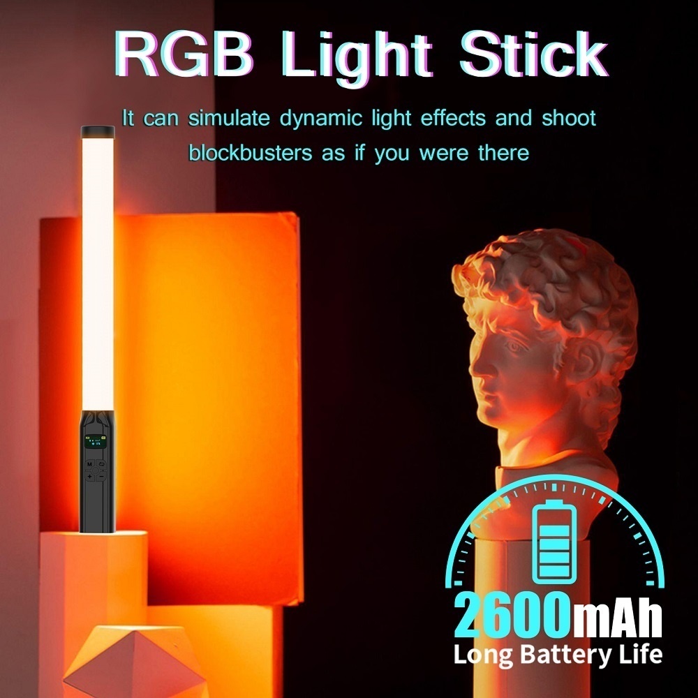50 ซม.RGB Stick Light Wand น้ํ - Photography Lighting Youtube บทวิจารณ์และราคา