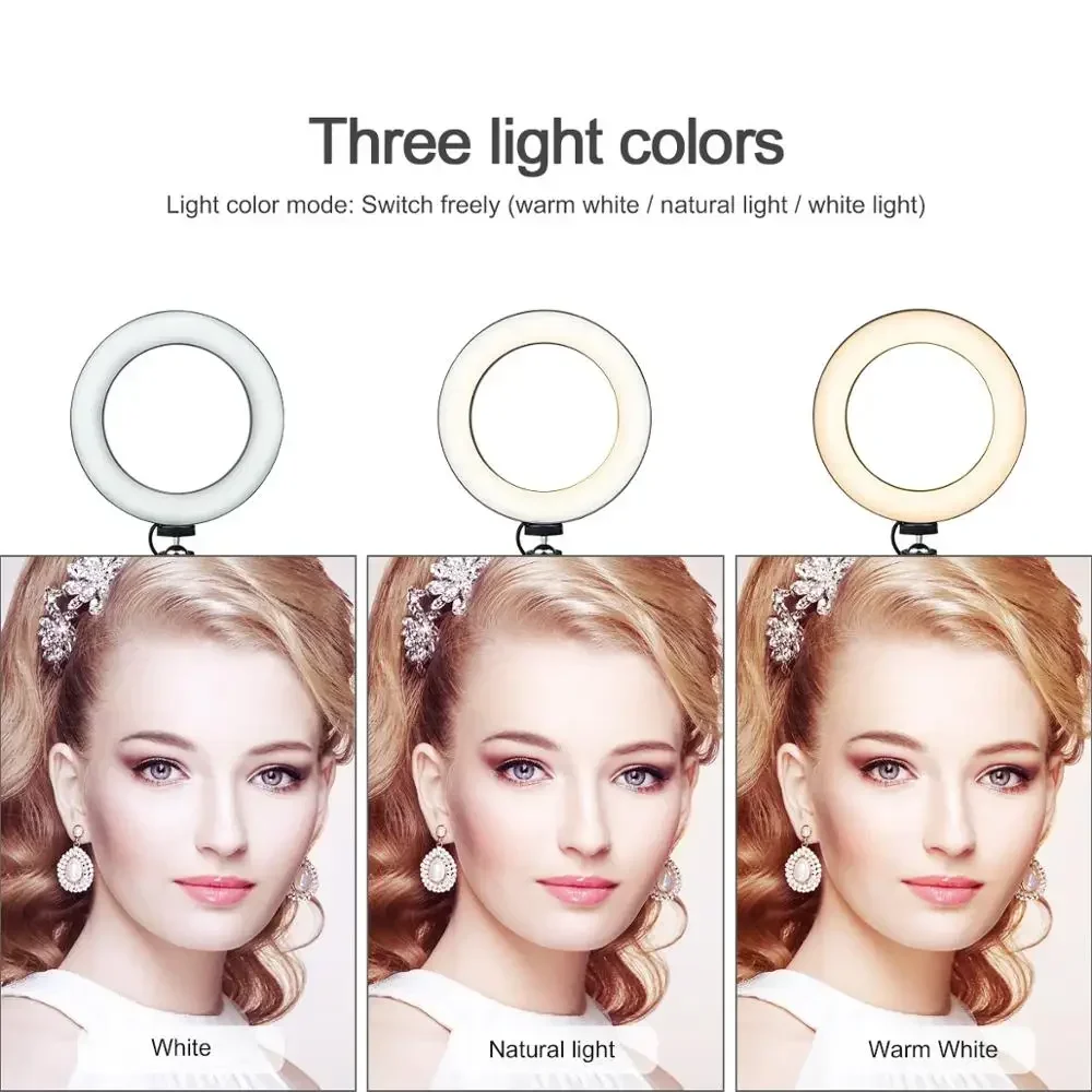 ไฟวงแหวน LED ขนาดเล็ก 3 โหมด ส - Photography Lighting Youtube บทวิจารณ์และราคา
