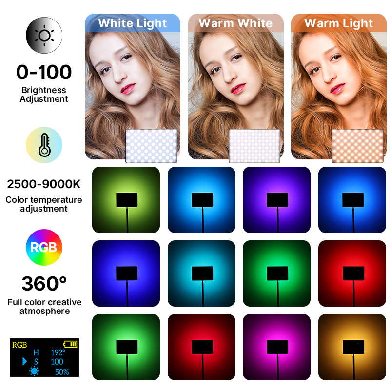 Ulanzi ไฟวิดีโอ RGB 15W LT003แ - Photography Lighting Wireless บทวิจารณ์และราคา