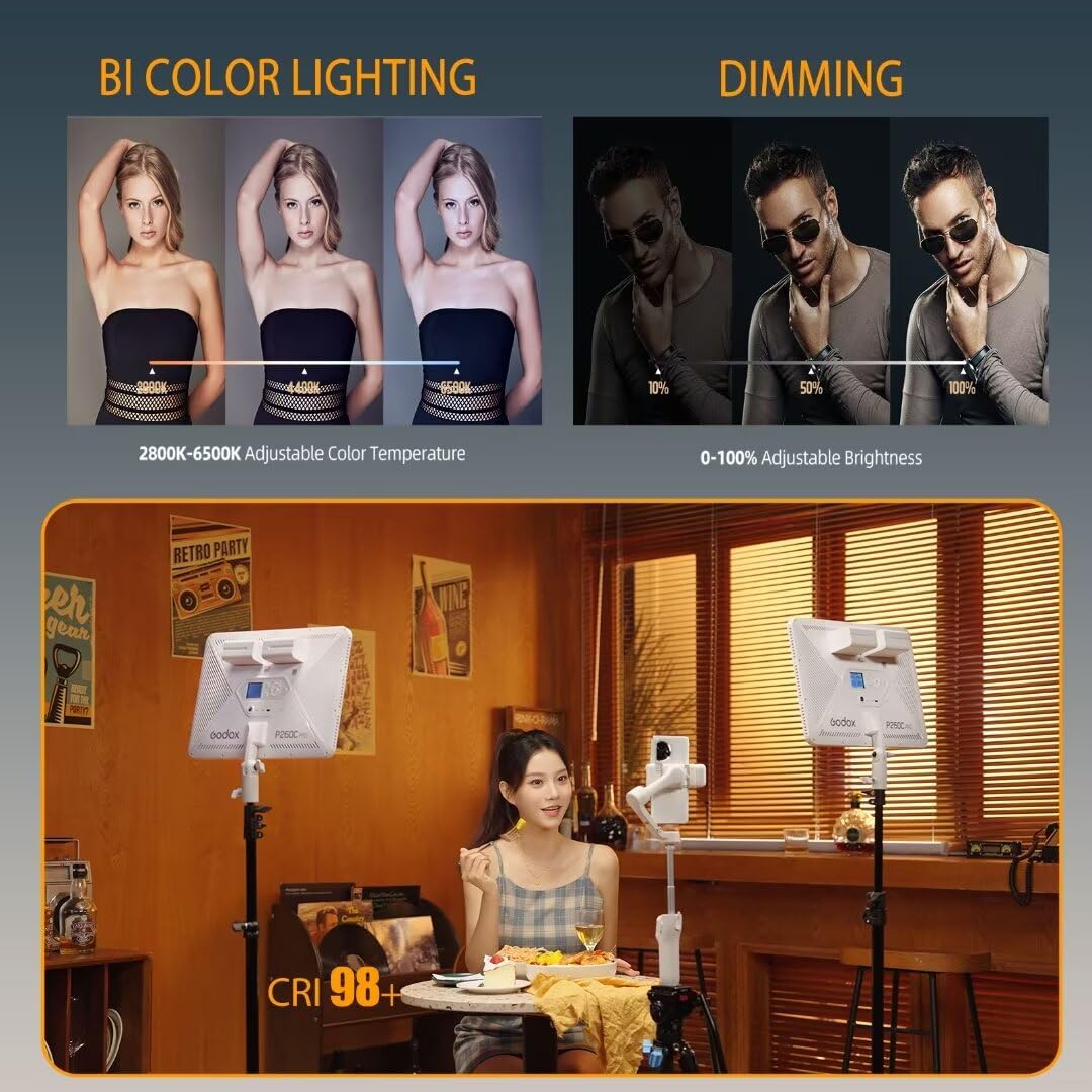 Godox P260C Pro LED Video Ligh - Photography Lighting Youtube บทวิจารณ์และราคา