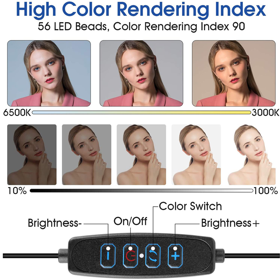 ไฟวิดีโอ LED ขนาด 16 ซม. พร้อม - Photography Lighting Youtube บทวิจารณ์และราคา