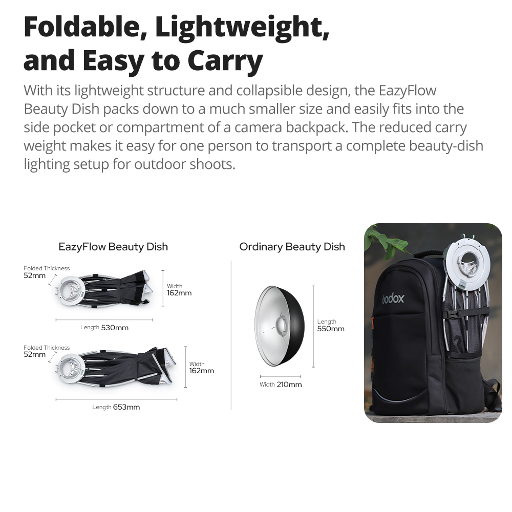 Godox EazyFlow Beauty Dish 65/ - Photography Lighting Design บทวิจารณ์และราคา