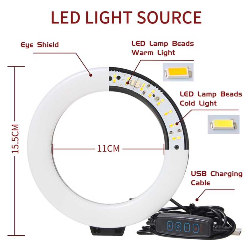 16ซม.Dimmable แหวนไฟ Led Selfi - Photography Lighting Youtube บทวิจารณ์และราคา