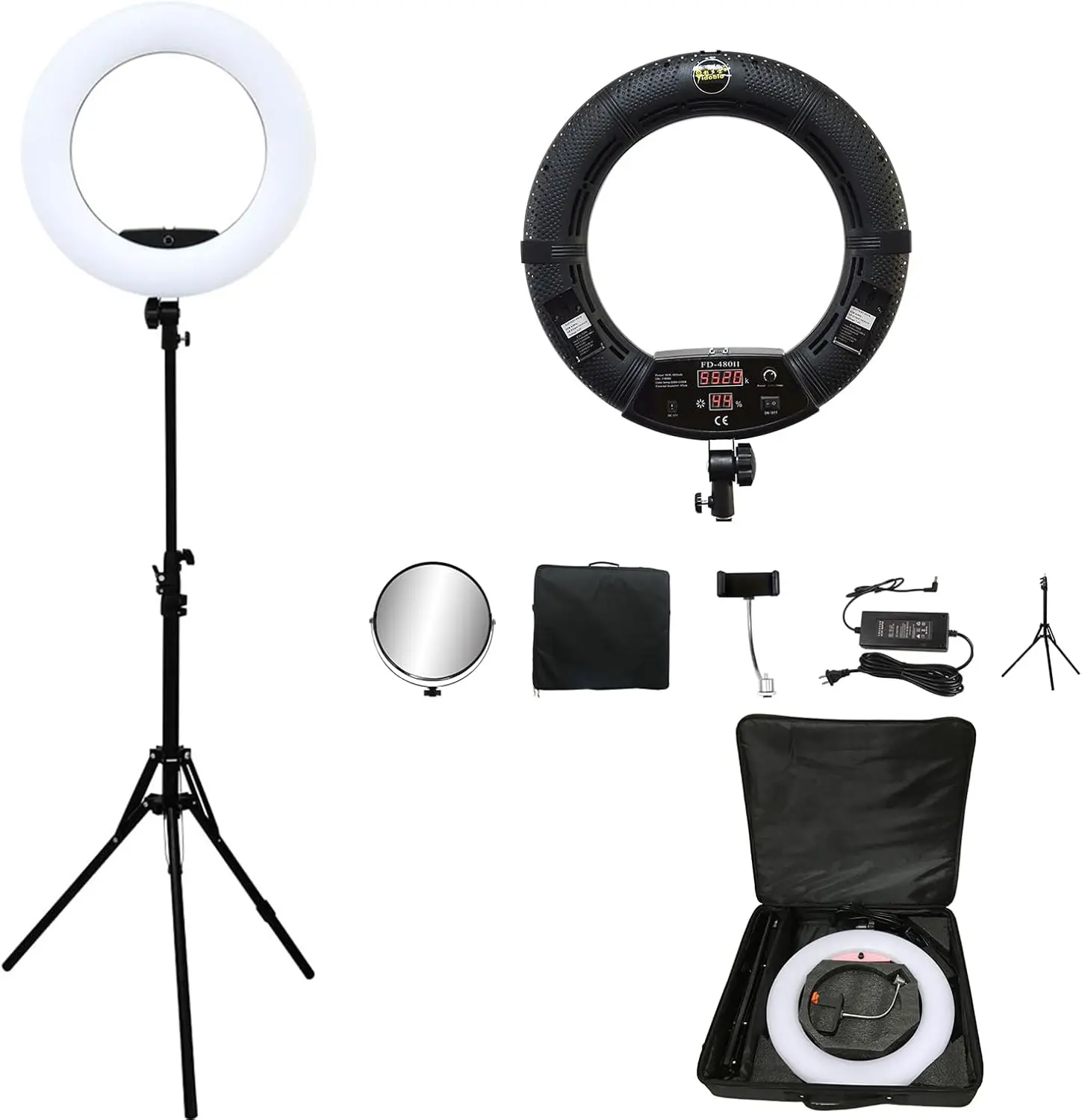 FD480 โคมไฟวงแหวน LED ขนาด 18  - Led Ring Light 18 บทวิจารณ์และราคา